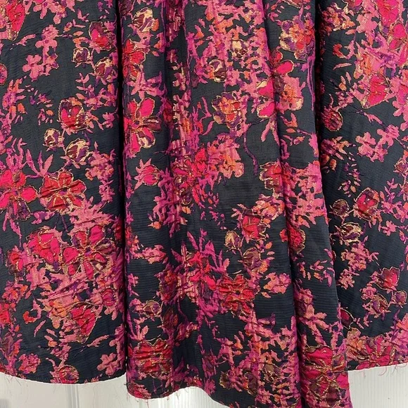 Badgley Mischka Floral Jacquard Gown! Pinks, purples, blue, gold & multicolor! - Picture 10 of 17